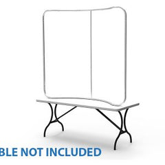 6ft Curve Tension Fabric Display