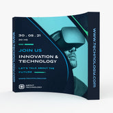 10ft Curve Velcro Fabric Pop Up Display