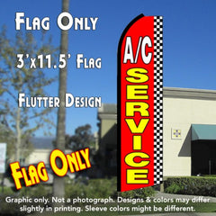 A/C Service (Checkered) Windless Advertising Feather Flag Only