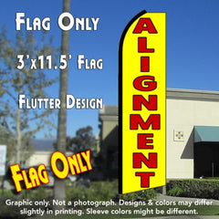 Alignment (Yellow) Windless Advertising Feather Flag Only