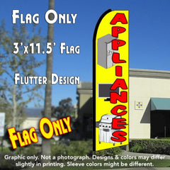 Appliances (Yellow) Windless Advertising Feather Flag Only