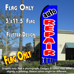 Auto Repair (Blue) Windless Advertising Feather Flag Only
