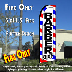 Barber Shop (Border) Windless Advertising Feather Flag Only