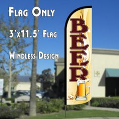 Beer (Mug) Windless Advertising Feather Flag Only