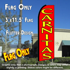 Carnitas (Red) Windless Advertising Feather Flag Only