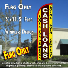Cash Loans Windless Advertising Feather Flag Only