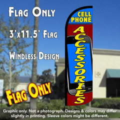 Cell Phone Accessories Windless Advertising Feather Flag Only