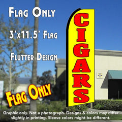 Cigars (Yellow) Windless Advertising Feather Flag Only