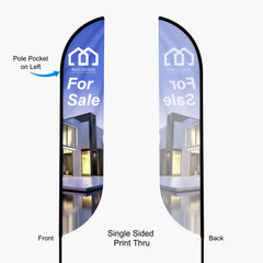 Feather Convex Flag ( Medium )