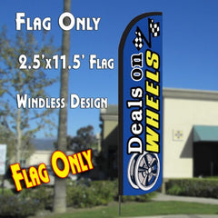 Deals On Wheels Windless Advertising Feather Flag Only