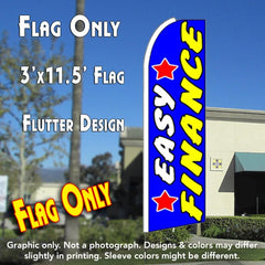 Easy Finance (Stars) Windless Advertising Feather Flag Only