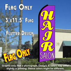 Hair Salon (Purple) Windless Advertising Feather Flag Only