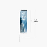 8.5ft Rectangle Feather Flag (Small)