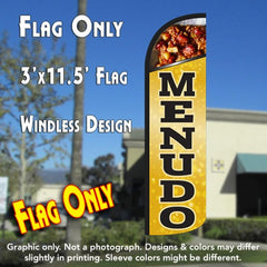 Menudo Windless Advertising Feather Flag Only