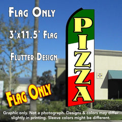 Pizza (Tri-Color) Windless Advertising Feather Flag Only