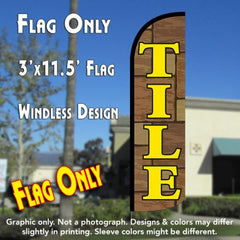 Tile Windless Advertising Feather Flag Only
