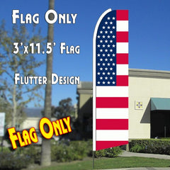 Usa Old Glory (Flag Pattern) Windless Advertising Feather Flag Only
