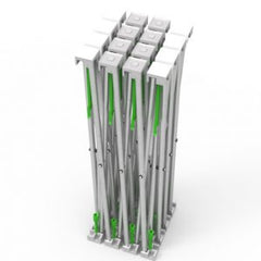 8ft Curve Velcro Fabric Pop Up Display