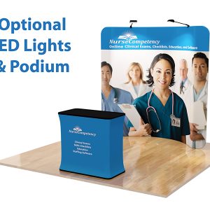 8ft Curve Tension Fabric Display