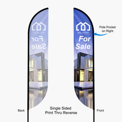 Feather Convex Flag ( Medium )