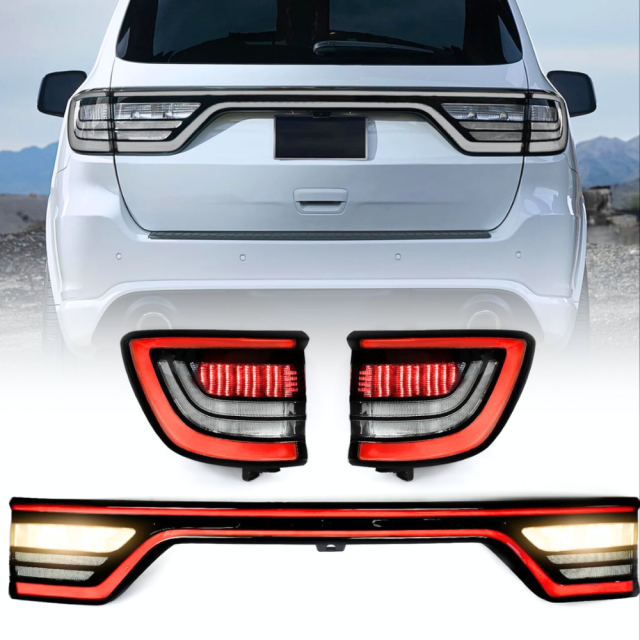 DODGE DURANGO CLEAR TAIL LIGHTS (Red Only) 2014-2022
