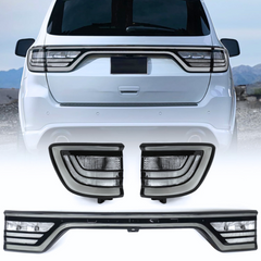 DODGE DURANGO CLEAR TAIL LIGHTS (Red Only) 2014-2022