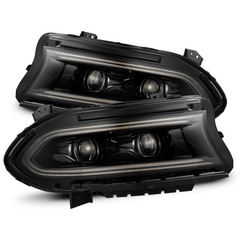 DODGE CHARGER ALPHAREX LUXX-SERIES PROJECTOR HEADLIGHTS ALPHA BLACK 2015-2023
