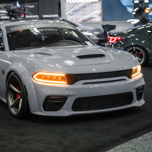 DODGE CHARGER ALPHAREX NOVA-SERIES PROJECTOR HEADLIGHTS ALPHA-BLACK 2015-2023