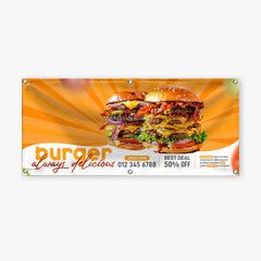 Custom Vinyl Banner (13oz.) 2' x 20' Full Digital Color