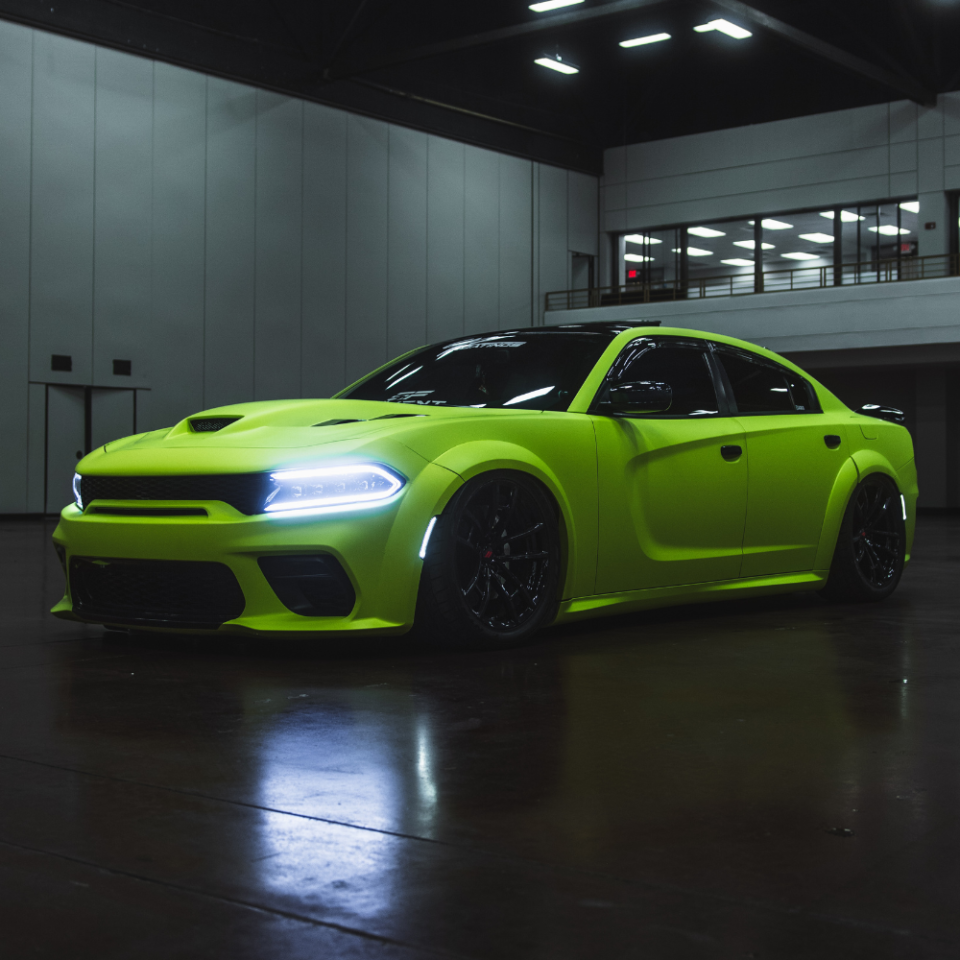 DODGE CHARGER ALPHAREX NOVA-SERIES PROJECTOR HEADLIGHTS ALPHA-BLACK 2015-2023