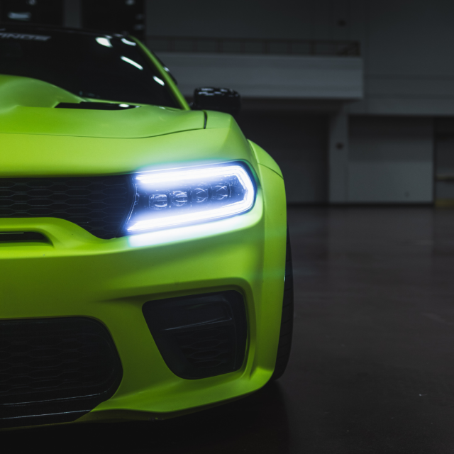 DODGE CHARGER ALPHAREX NOVA-SERIES PROJECTOR HEADLIGHTS ALPHA-BLACK 2015-2023