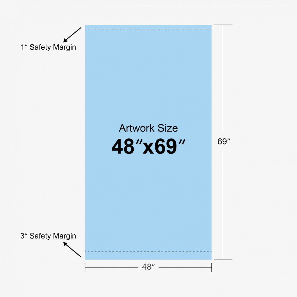 SD Retractable Banner Stand (48″ x 69″ )