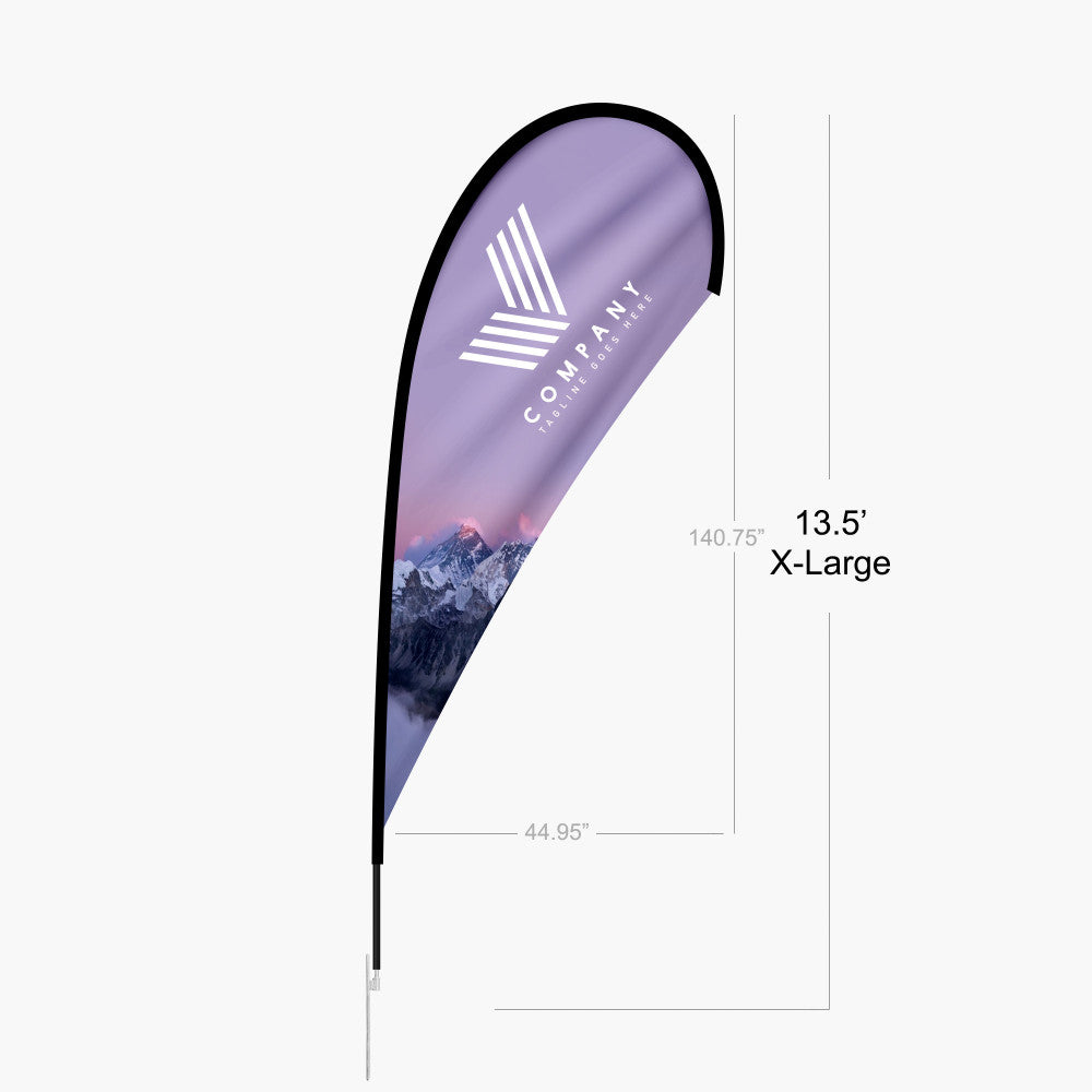 13.5ft Teardrop Flag (X-Large)