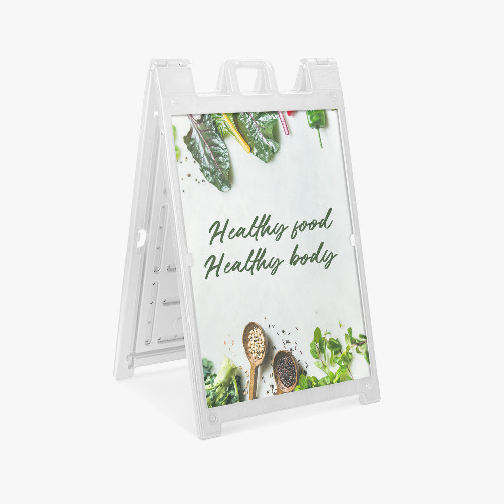 Deluxe Signicade w/ Coroplast Board (White)