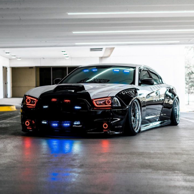 DODGE CHARGER SPYDER FLOW SERIES PRE-BUILT HEADLIGHTS 2011-2014