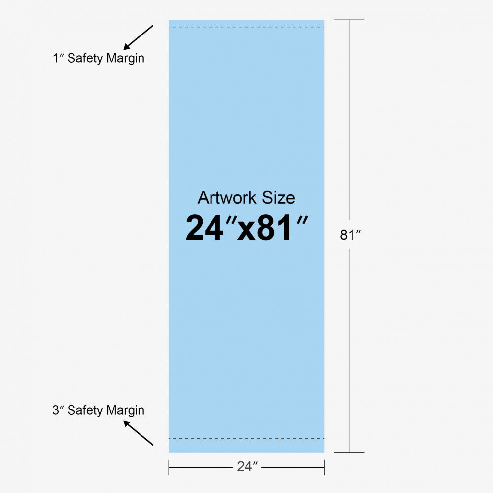 Standard Retractable Banner (24″ x 81″ )