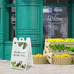 Deluxe Signicade w/ Coroplast Board (White)