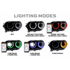 DODGE CHALLENGER XRGB LED HEADLIGHTS 2015-2023
