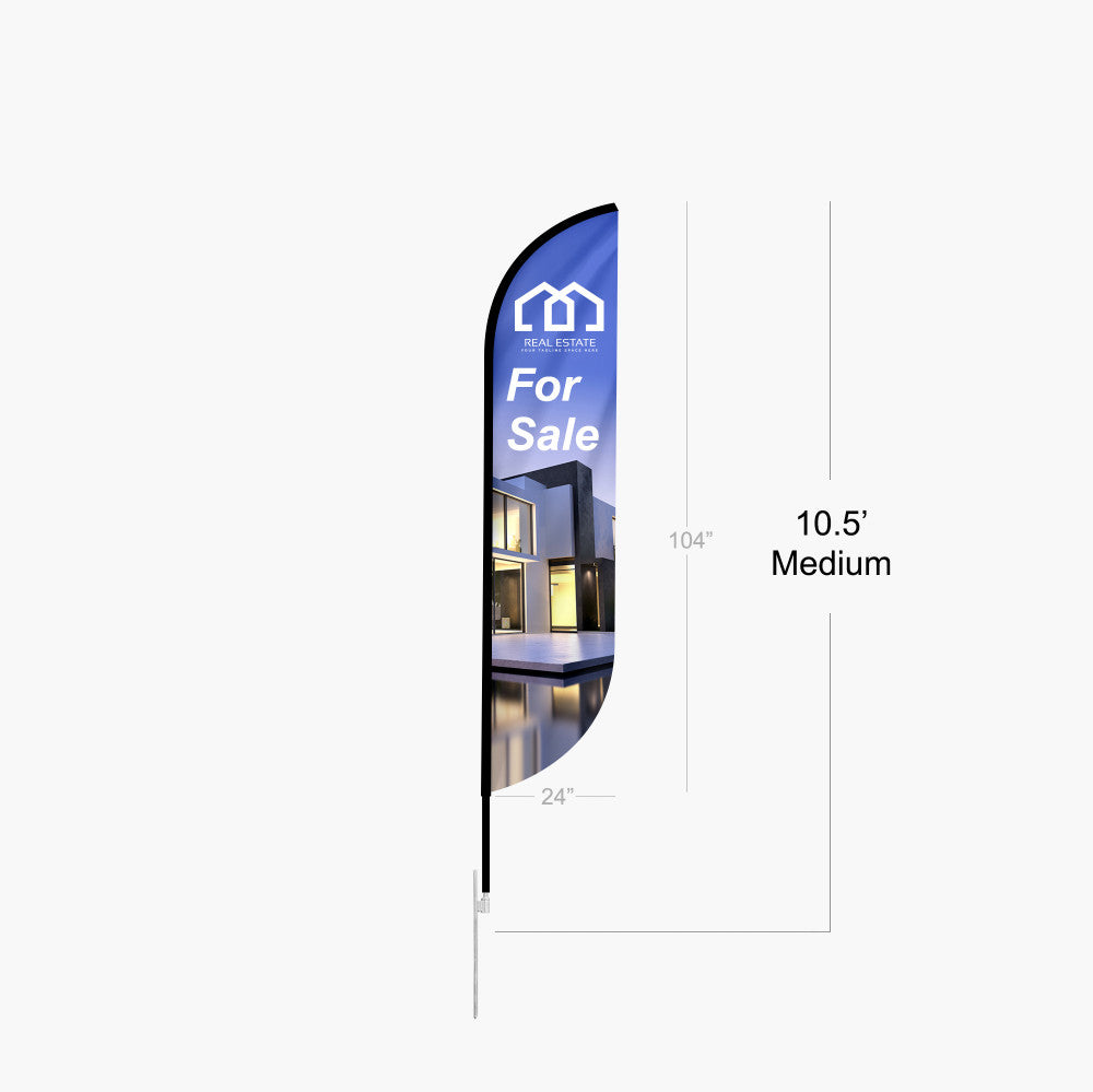 Feather Convex Flag ( Medium )