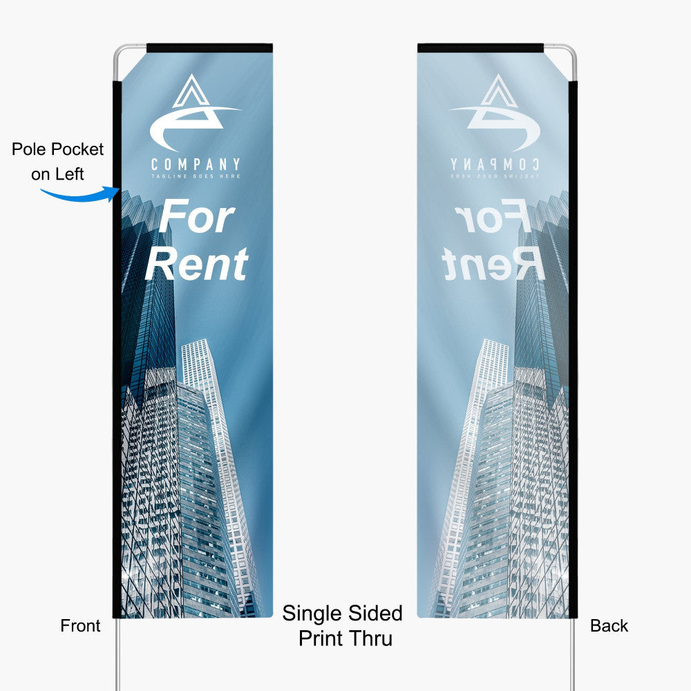 11.8ft Rectangle Feather Flag (Medium)