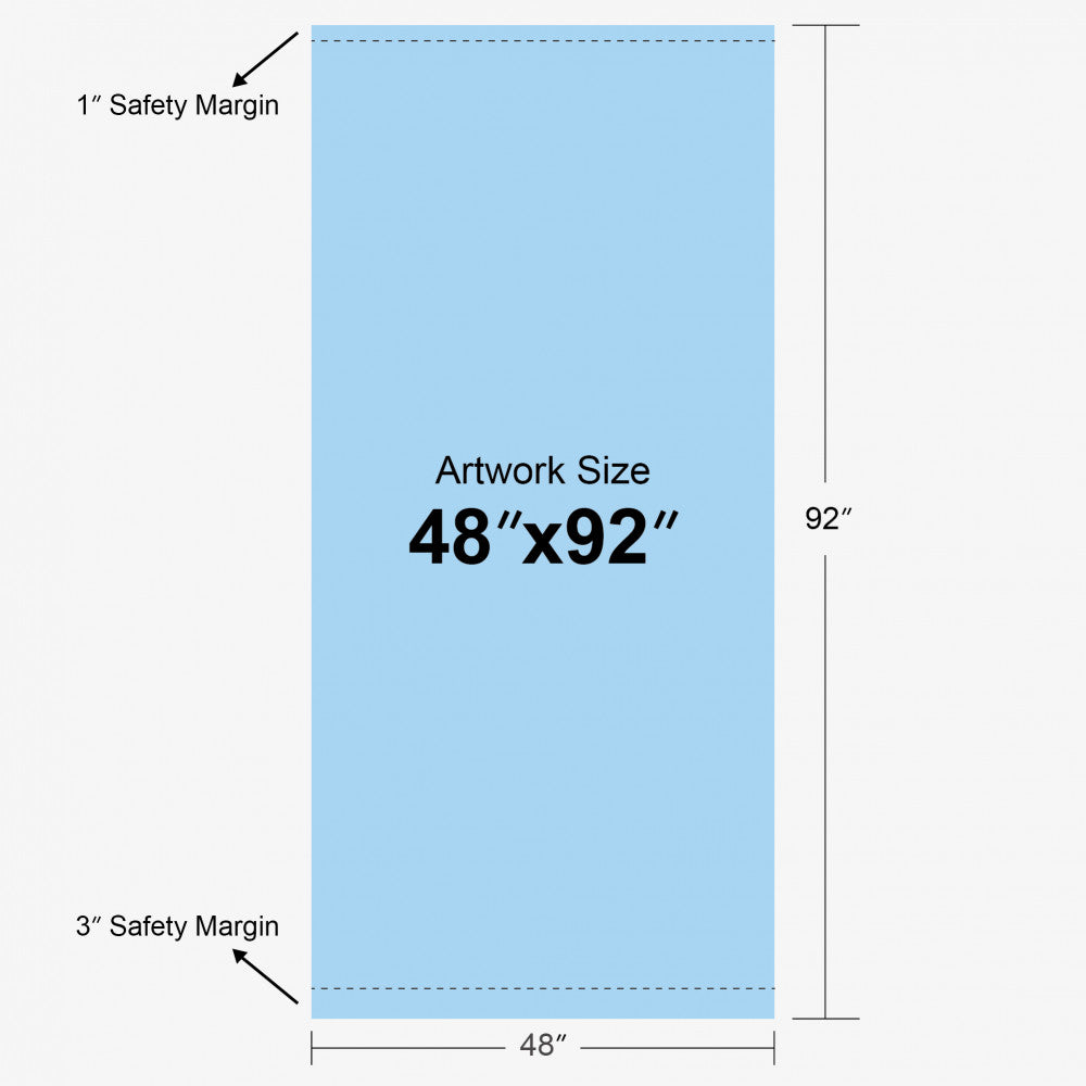 SD Retractable Banner Stand (48″ x 92″ )