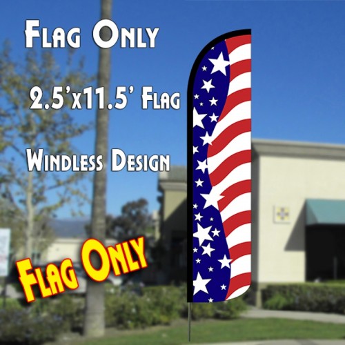 Usa American Beauty  Windless Advertising Feather Flag Only