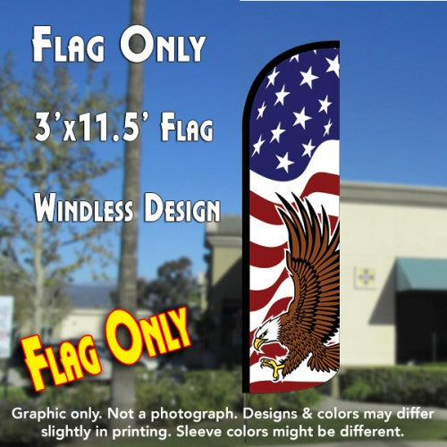 American Glory (Eagle)  Windless Advertising Feather Flag Only