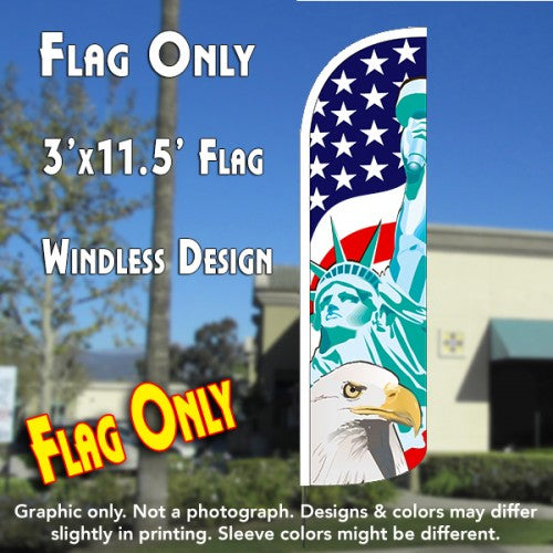 America'S Symbols  Windless Advertising Feather Flag Only