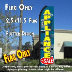 Appliance Sale (Blue/Yellow)  Windless Advertising Feather Flag Only