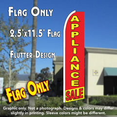 Appliance Sale (Red/Yellow) Windless Advertising Feather Flag Only