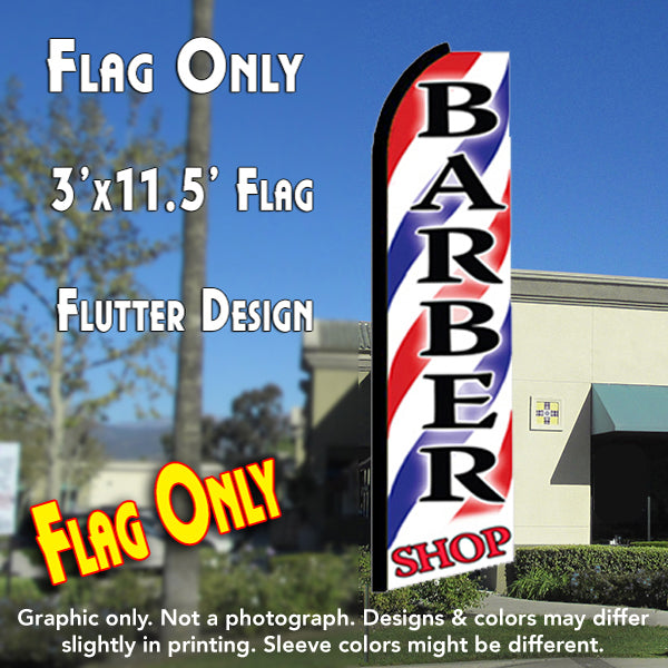 Barber Shop  Windless Advertising Feather Flag Only