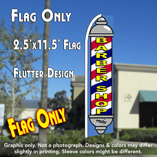 Barber Shop (Pole) Windless Advertising Feather Flag Only