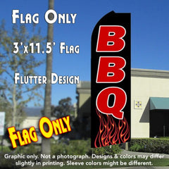 Bbq (Flames)  Windless Advertising Feather Flag Only
