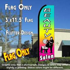Beauty Salon (Multi-Colored)  Windless Advertising Feather Flag Only